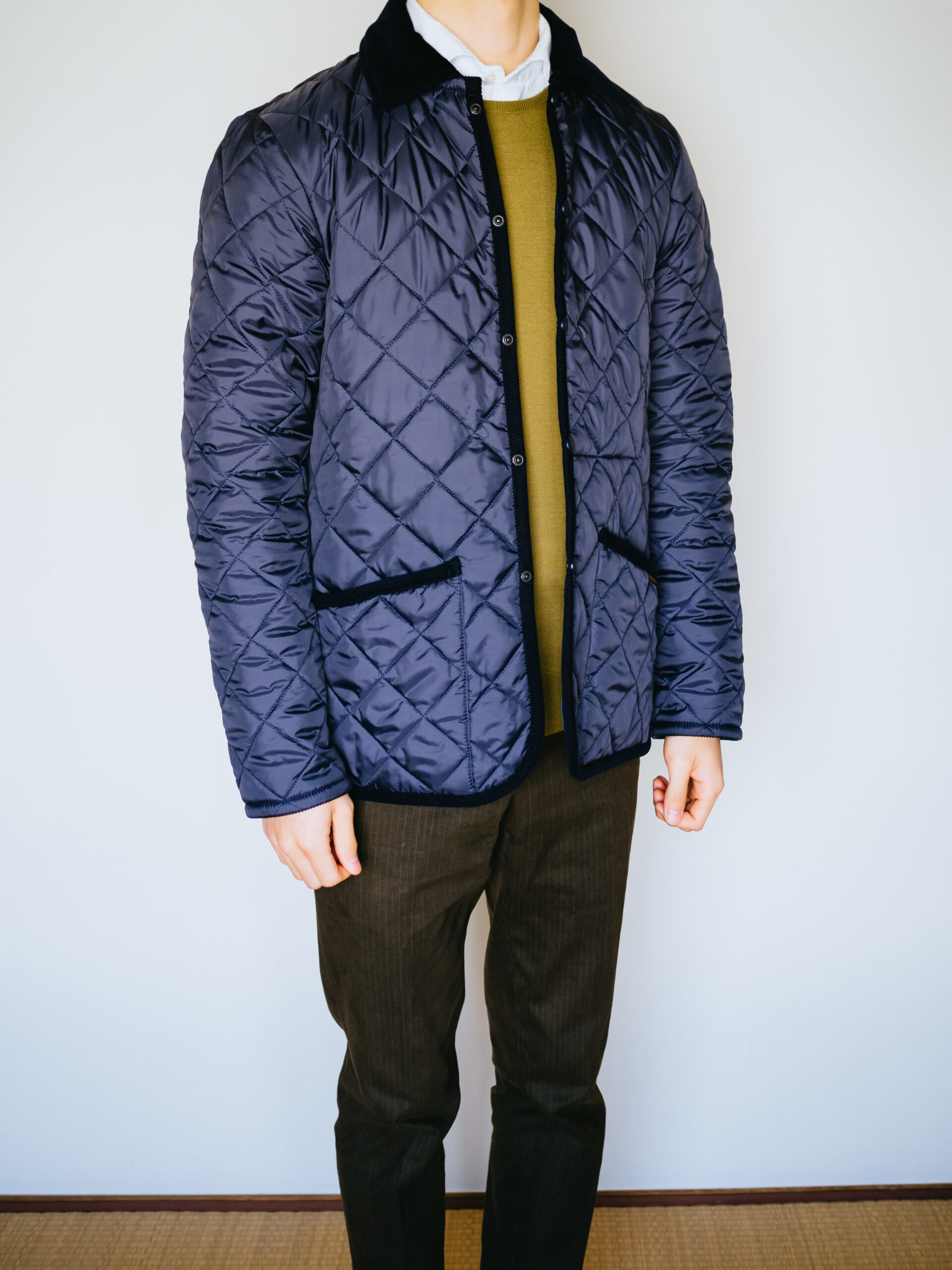 新品未使用】LAVENHAM レイドンSUFFOLK NAVY 38-