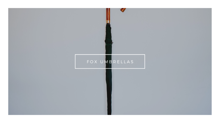 細いフォルムが美しい英国王室御用達の傘｜Fox Umbrellas（フォックス・アンブレラ）