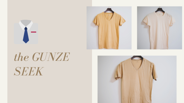 グンゼ｜透けないベージュの綿100シャツ「the GUNZE」「SEEK」シリーズを着比べてみた