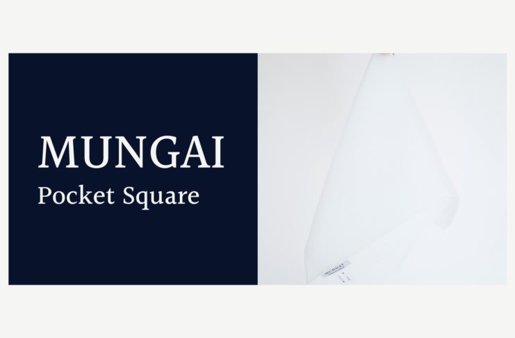 MUNGAI（ムンガイ）｜ビジネスマンの必需品！白のリネンポケットチーフ