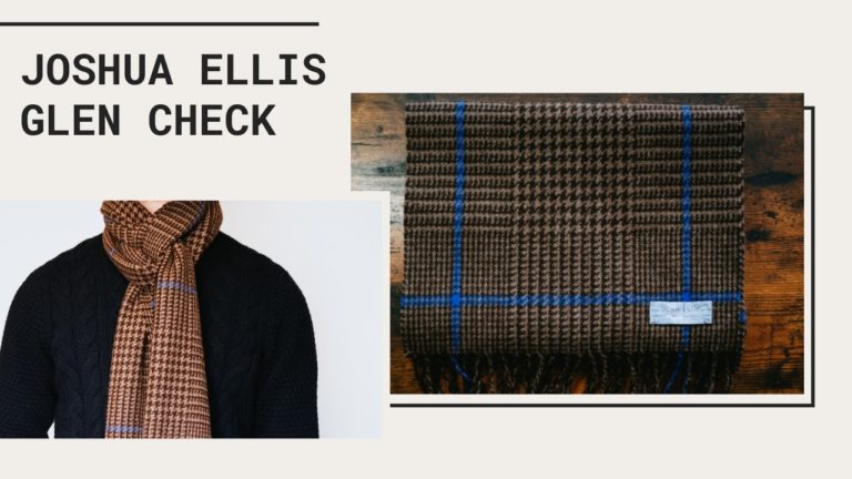 Joshua Ellis(ジョシュア エリス)｜グレンチェック中判カシミヤマフラー　購入レビュー