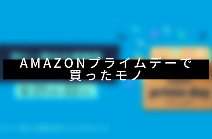 【購入品】2021年Amazonプライムデーで買ったモノ