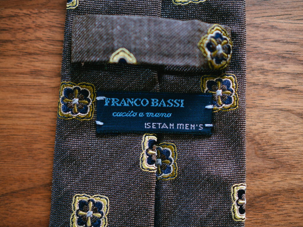 【レビュー】FRANCO BASSI(フランコ バッシ) ｜シルクジャカード小紋柄ネクタイ