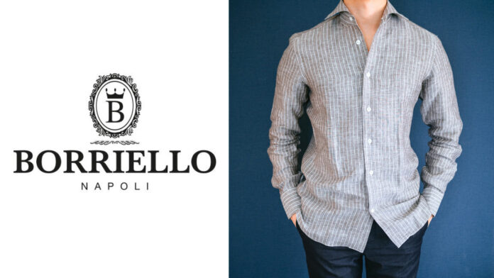 【レビュー】BORRIELLO(ボリエッロ)｜柔らかく肌触りの良いリネンストライプシャツ