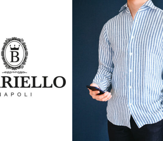 BORRIELLO(ボリエッロ)|爽やかなリネンブルーストライプシャツ レビュー