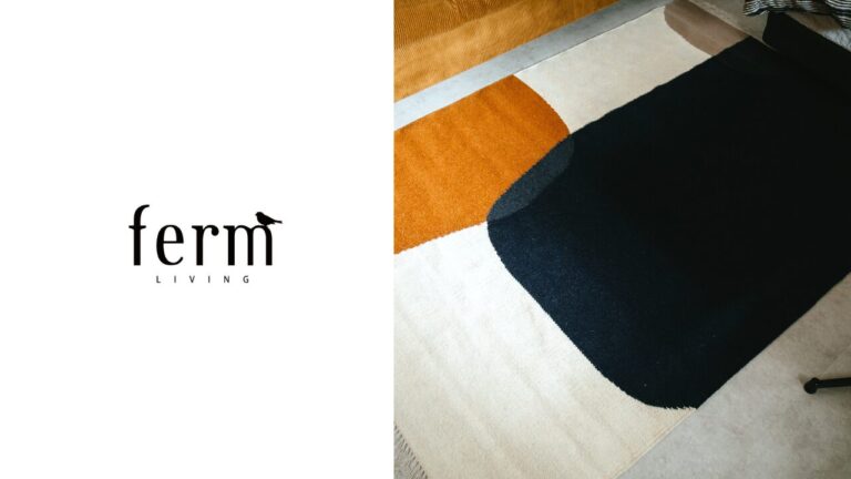 ferm LIVING(ファームリビング)｜幾何学模様のカラフルラグ「Kelim Rug - Merge」レビュー