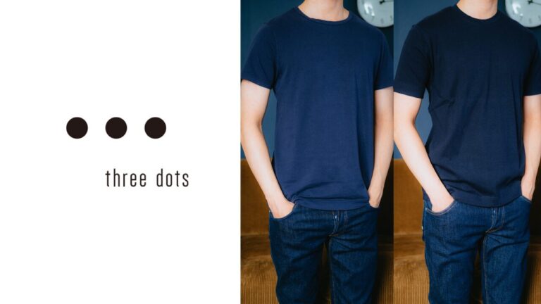 three dots(スリードッツ)｜クルーネックTシャツ「James」&　ニットTシャツ　レビュー