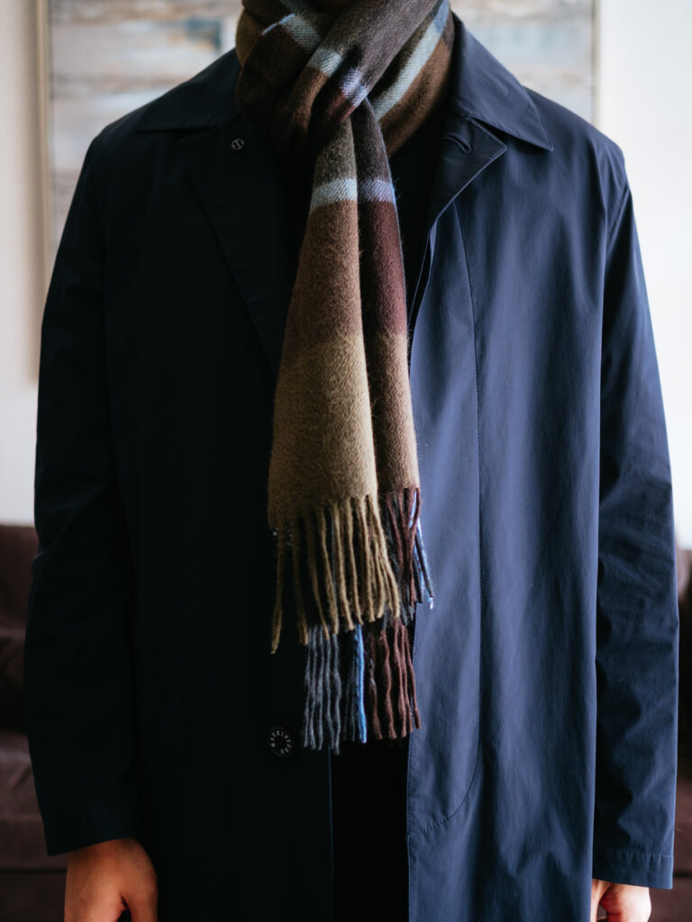 【レビュー】Joshua Ellis（ジョシュア エリス）｜ブロックチェック　カシミヤマフラー
