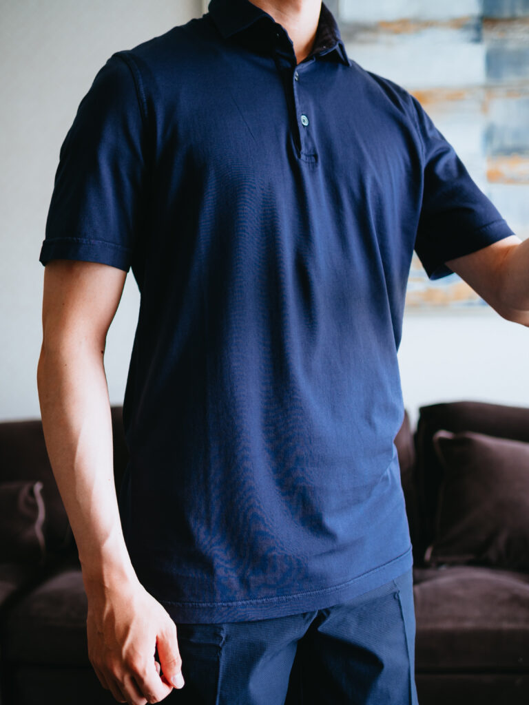 【リピート買い】FEDELI（フェデリ）｜ジャージーポロ「ZERO MM.JERSEY」