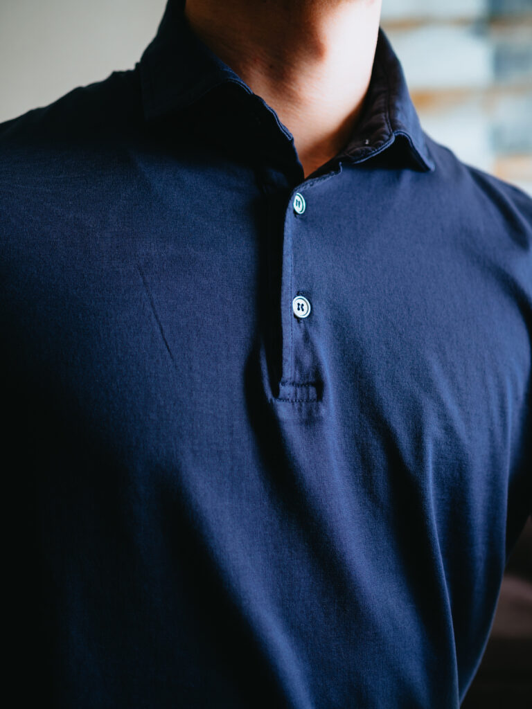 【リピート買い】FEDELI（フェデリ）｜ジャージーポロ「ZERO MM.JERSEY」
