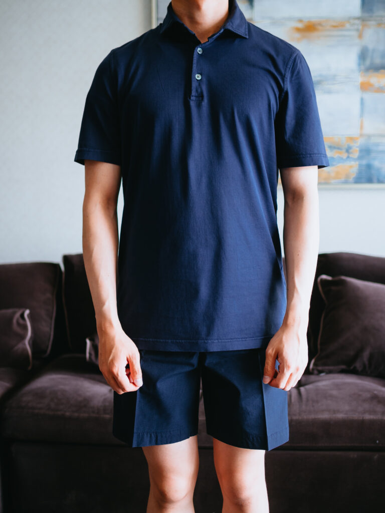 【リピート買い】FEDELI（フェデリ）｜ジャージーポロ「ZERO MM.JERSEY」
