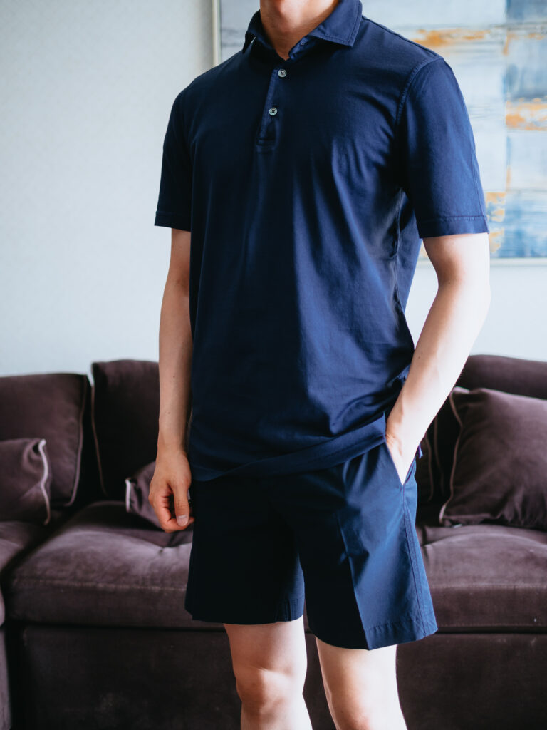 【リピート買い】FEDELI（フェデリ）｜ジャージーポロ「ZERO MM.JERSEY」
