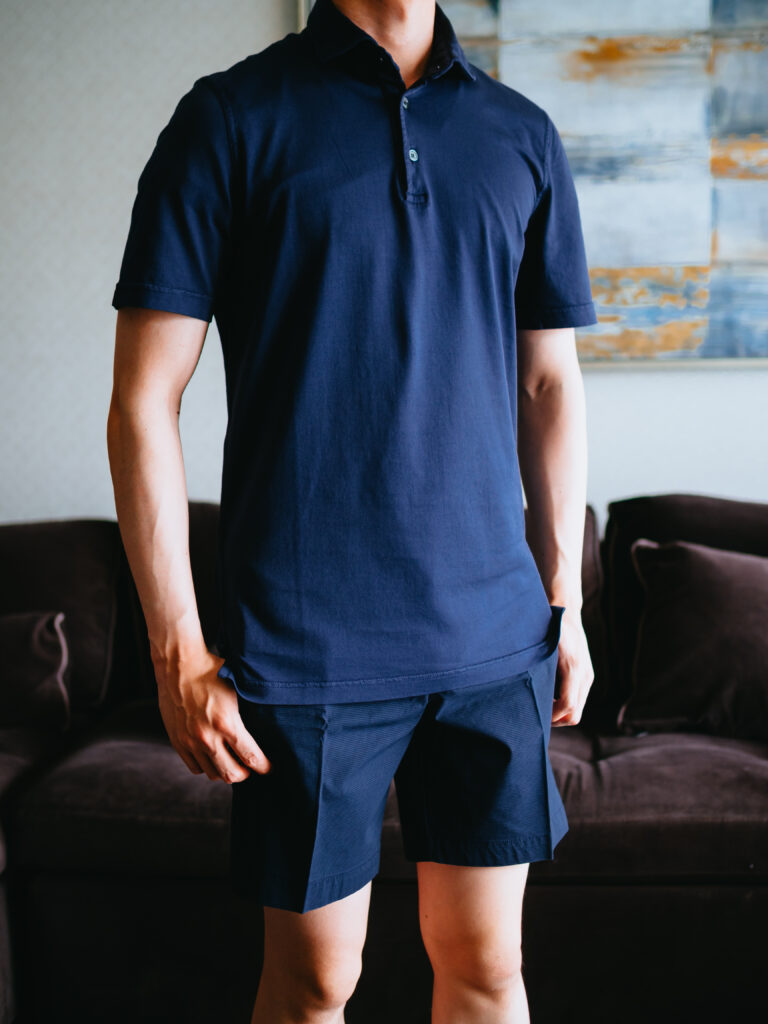【リピート買い】FEDELI（フェデリ）｜ジャージーポロ「ZERO MM.JERSEY」