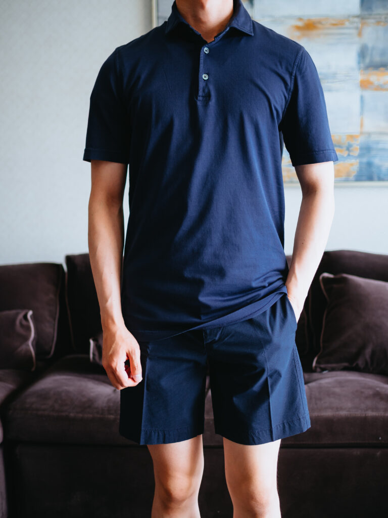 【リピート買い】FEDELI（フェデリ）｜ジャージーポロ「ZERO MM.JERSEY」