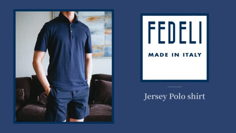 【リピート買い】FEDELI（フェデリ）｜ジャージーポロ「ZERO MM.JERSEY」