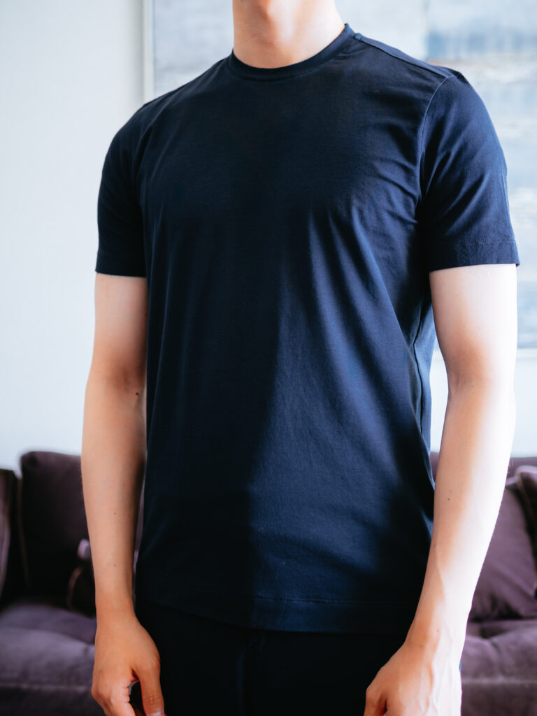 【レビュー】Cruciani（クルチアーニ）｜ストレッチ素材のクルーネックTシャツ